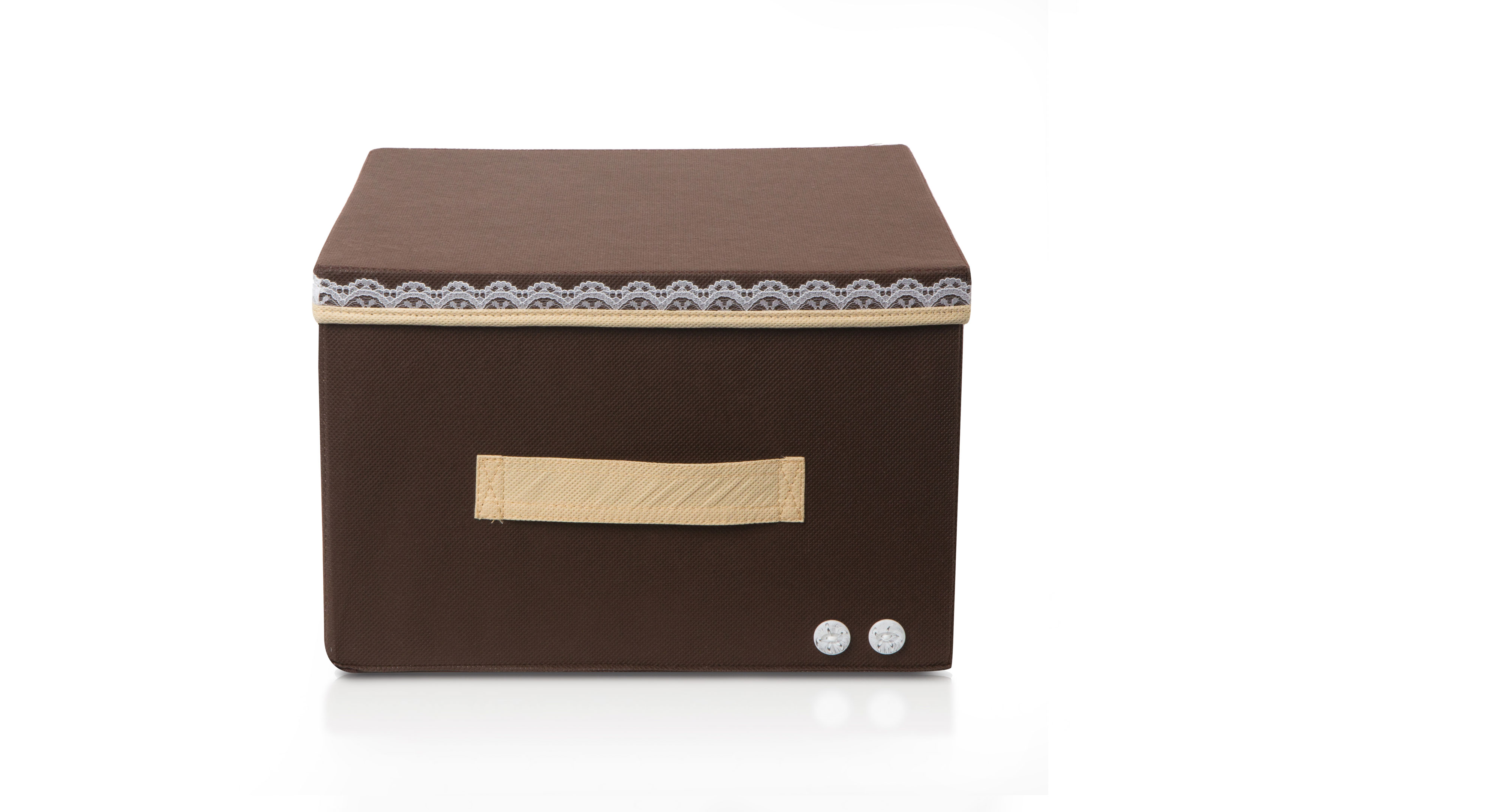 Коробка для хранения Большая "Chocolate Cake" с крышкой - ящик для хранения