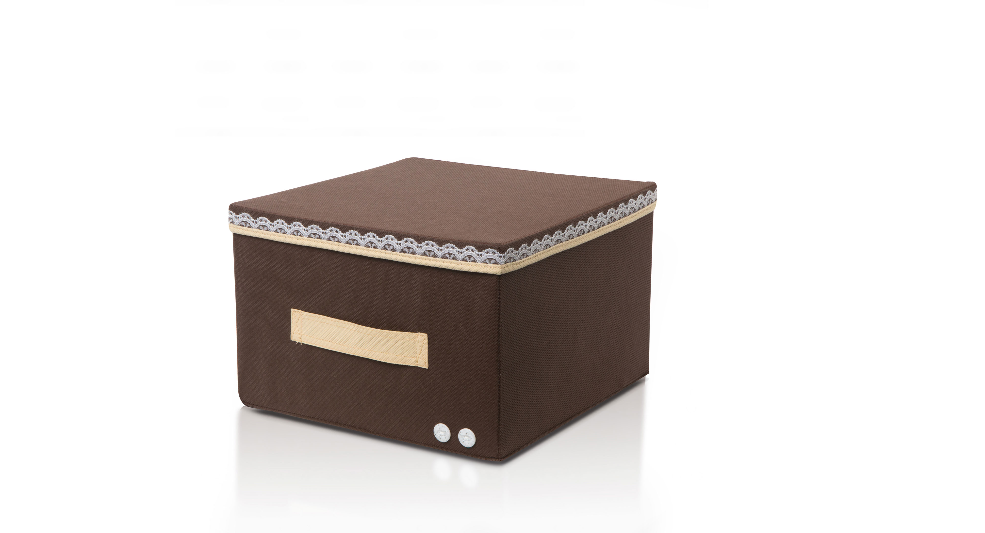 Коробка для хранения Большая "Chocolate Cake" с крышкой - ящик для хранения