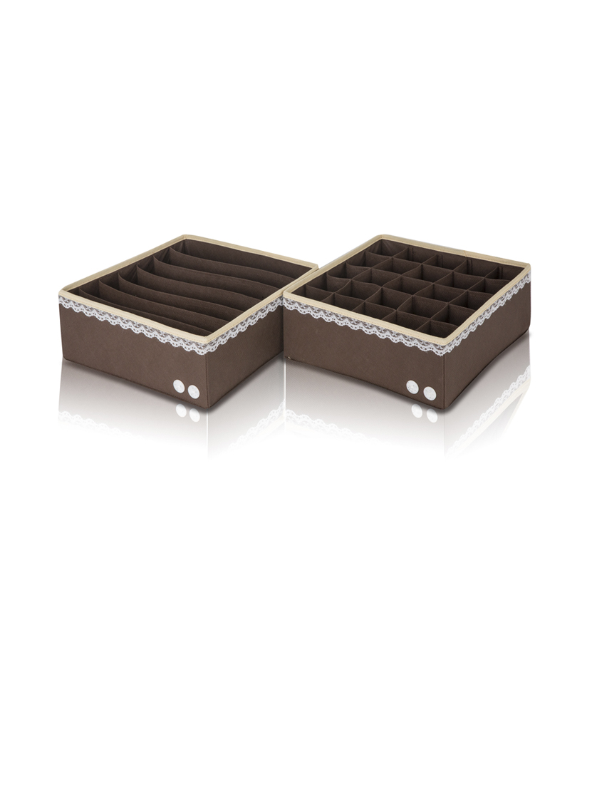 Органайзер для белья (2 шт.) "Chocolate Cake" - коробки для хранения