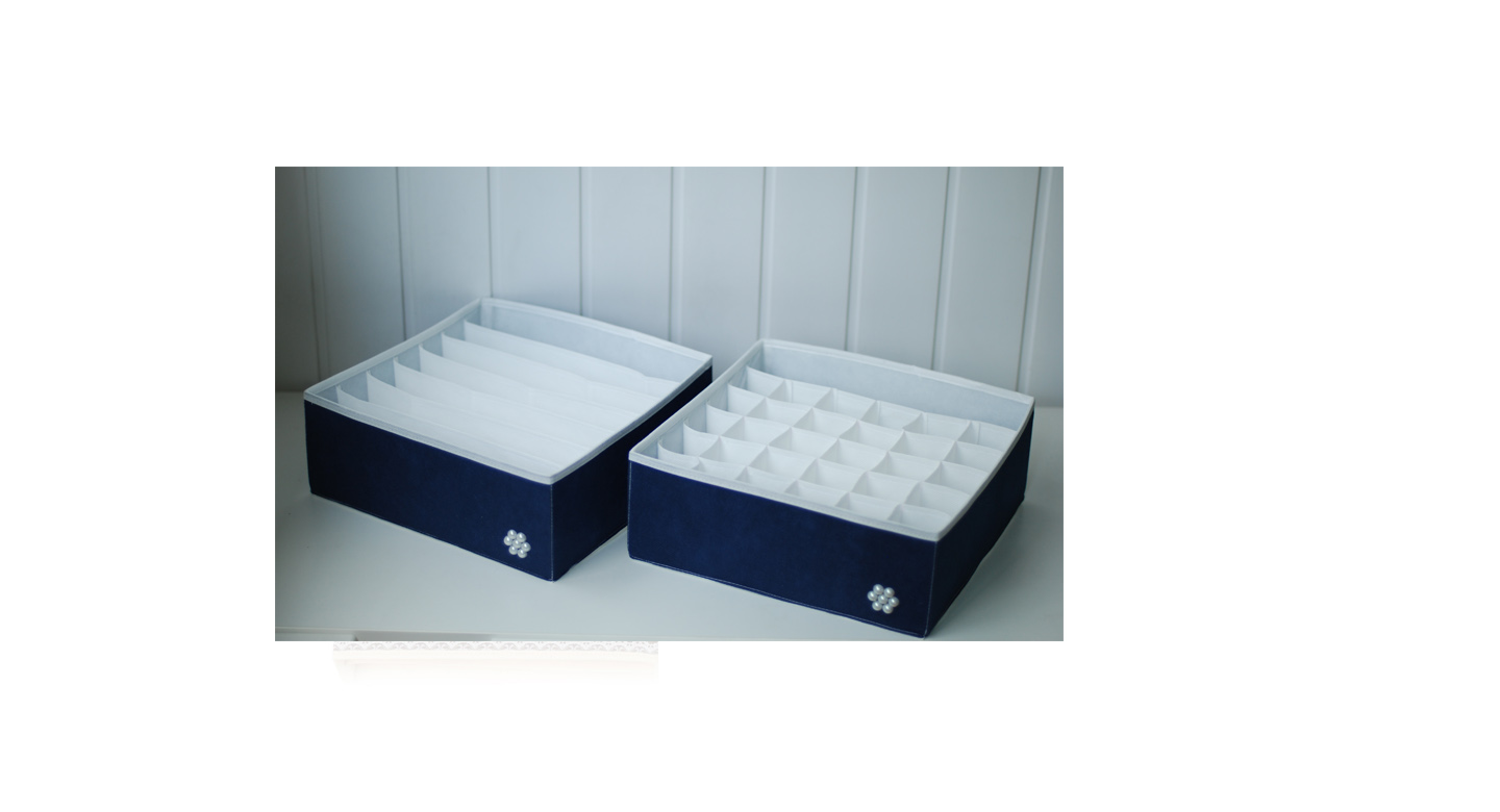 Органайзер для белья (2 шт.) Широкий "Ocean Pearl" - коробки для хранения