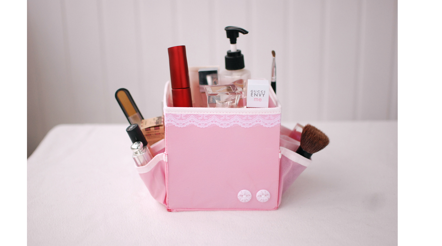 Органайзер для косметики "Berry Cake" розовый - коробки для хранения