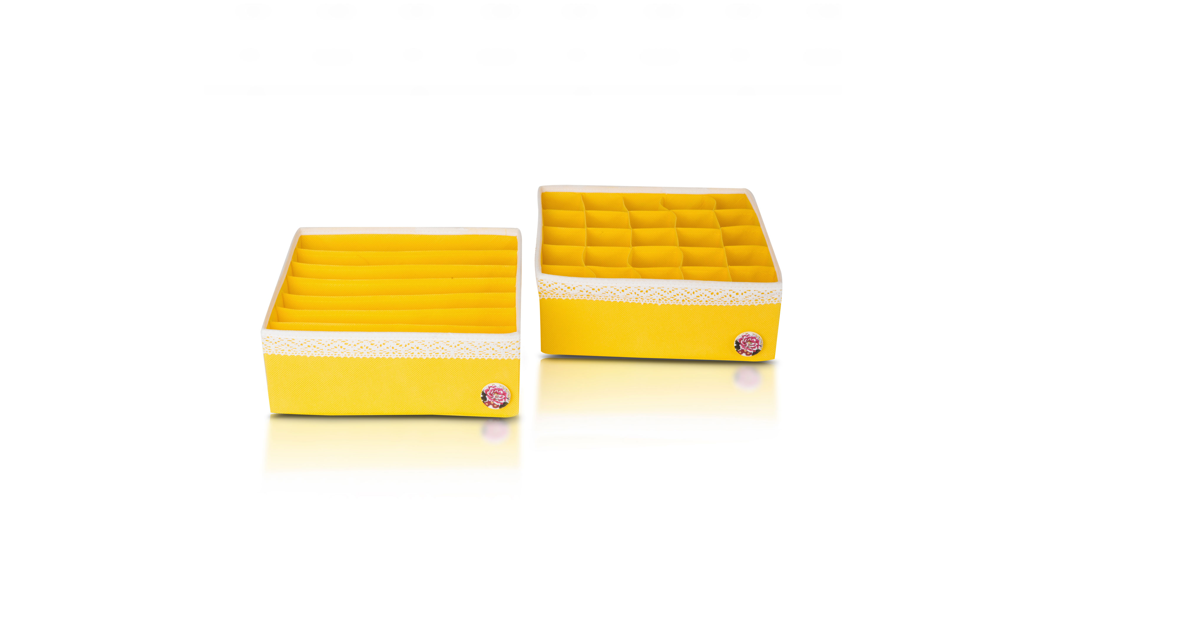 Органайзер для белья (2 шт.) "Vintage Yellow" - коробки для хранения