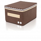 Коробка для хранения Средняя "Chocolate Cake" с крышкой - ящик для хранения