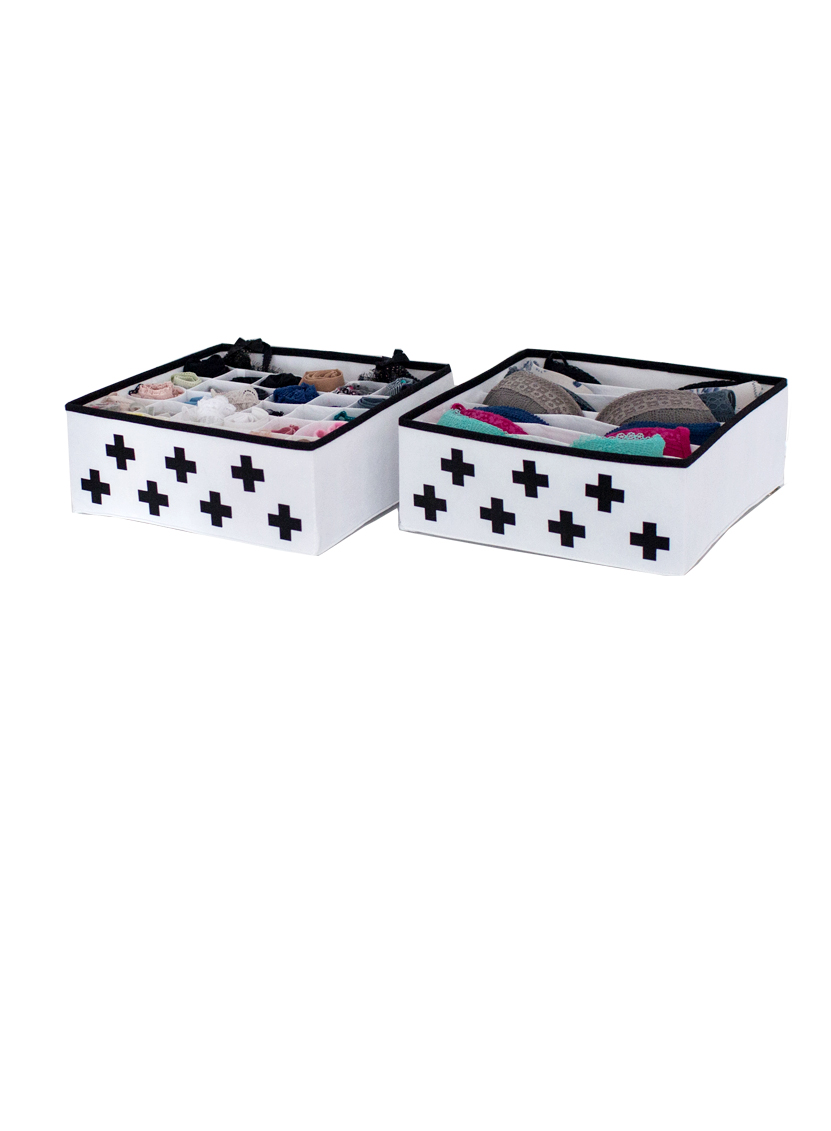 Органайзер для белья (2 шт.) Широкий "Plus" - коробки для хранения