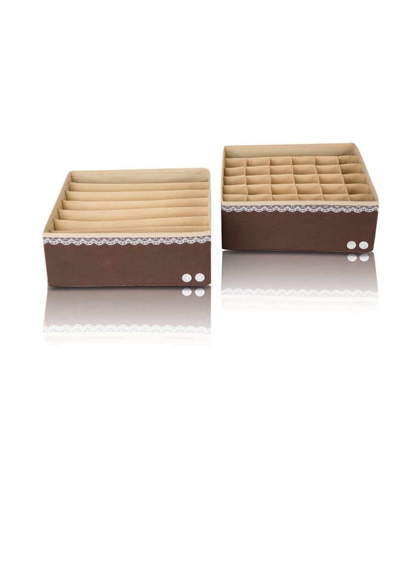 Органайзер для белья (2 шт.) Широкий "Chocolate Cake" - коробки для хранения